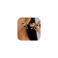 Boho Leopard Earrings for Women Bow Knot Statement Earrings Cheetah Exaggerate Earring Trendy Costume Jewelry Gift - color: Gold