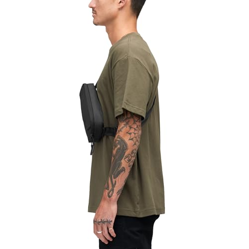 Incase Crosstown Sling - Compact, Durable and Lightweight, Crossbody & Hip Carry, Faux Fur Device Pocket, Easy Access Pockets - color: Black