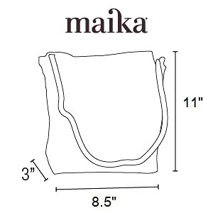 MAIKA Recycled Canvas City Sling Crossbody Bag - color: Waxed Ash
