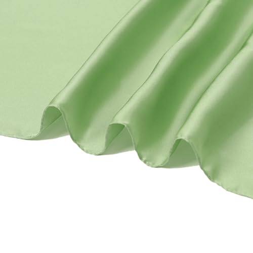 RIIQIICHY 35 Inch Head Scarf for Women Hair Scarf Like Silk Scarf Square Scarf Bandanas for Women - color: Light Geen