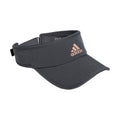 adidas Women's Superlite Visor – Lightweight Moisture-Wicking Running Tennis Hat - color: Grey Six/Rose Gold/2