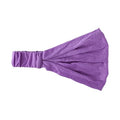 Motique Accessories Wide Cotton Head Band Solid Boho Yoga Style Soft Hairband for Women (Light Purple) - color: Light Purple