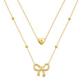 KSF Gold Lariat Necklace for Women Y Shaped Layered CZ Drop Chain | Y shaped necklace; Layered CZ detail; Long lariat style; Gift for her - color: Gold-25