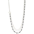 BULINLIN Layered Long Necklaces for Women Long Beaded Chain Necklace CostumeJewelry Mothers Day Gifts for Mom - color: 96-Black Grey