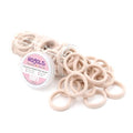 HOYOLS Soft Large Seamless Hair Ties, Gentle Stretch Nylon Ponytail Holder Bands for Thick Heavy Curly Hair, No Slip No Damage Scrunchies Headbands 100 Pcs (Light Blonde) - color: Light Blonde