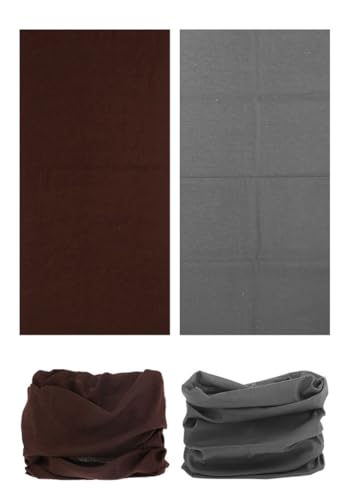 Head Wrap Headwear Headband Bandana Face Mask magic scarf for men & women - color: 6pcs. Solid Color 1