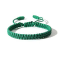 Blue Drop Boho Surfer Bracelets Handmade Knitted String Rope Braided Adjustable Summer Friendship Yoga Kabbalah Protection Lucky Friendship Bracelets For Couple Women Men Waterproof Beach Jewelry - color: Green