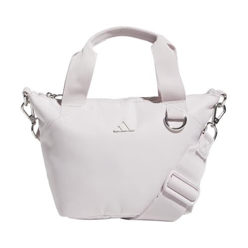 adidas Small Tote Mini Bag for Women and Men - color: Premium/Ice Purple/Silver Metallic