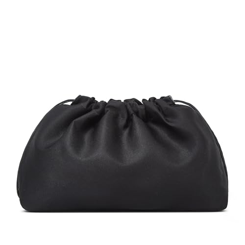 Woven Tote Bag for Women with Purse, Fashion Shoulder Hobo Underarm Bags, Large Woven Handmade Work Commuter Day Bags - color: Black