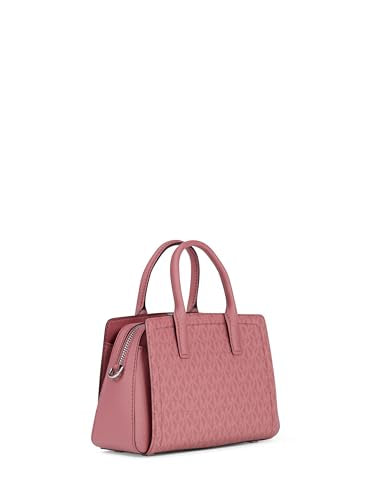 MICHAEL Michael Kors Laila Extra Small Crossbody - color: Silver-tone Hardware/Signature Coated Twill/Rosewood
