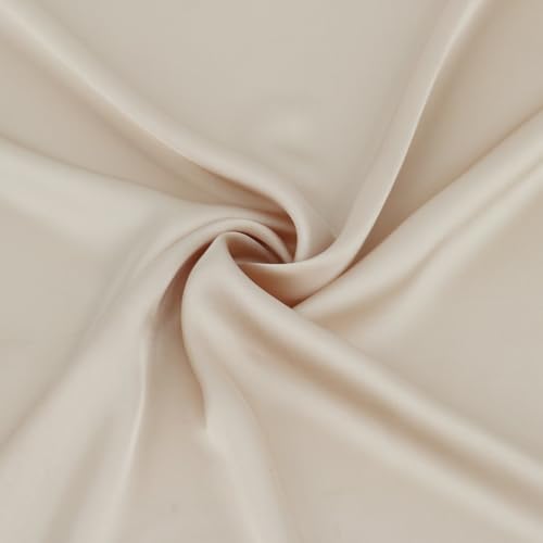 vimate Head Scarf for Women Hair 27'' Square Satin Silk Feeling Bnadana Neck Scarf Handbag Accessories Etc - color: C84#. Apricot