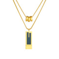 Gold Necklaces for Women Gifts - 14K Gold Plated Necklace for Women Necklaces for Her Tiny Fashion Jewelry for Teens，for Women Friends Jewelry Gifts，Necklace Gold Jewelry Birthday Gifts - style: Double layered chain necklace gold