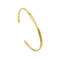 BE & CHEERY Gold Bangle Bracelet for Women, 14k Gold Plated Open Bangle, Stackable Stainless Steel Cuff Bracelets, Chunky Fashion Jewelry for Women, Trendy Elegant Design Bangle as Gifts - style: Twisted