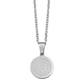 Pintadera Canaria Spain Traditional Ethnic Symbols Pendant Necklaces For Woman Jewelry - color: Silver Color 2