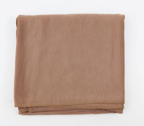 vabovin Head Wraps for Black Women Stretch Jersey Knit Turban Headwrap Solid Color Headscarf Headband Shawl - color: 27- Beige Brown