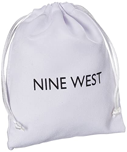 Nine West Women's Drop Earrings, Fashion Jewelry Accessories for Everyday and Special Occasion Wear, Lightweight Statement Earrings for Day and Evening Looks - color: Edge Threader - Silver