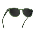WearMe Pro Round Polarized Sunglasses for Women - Retro Classic UV400 Protection for Driving & Everyday Wear - color: Crystal Green Frame / Black Lens