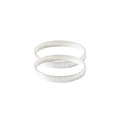 2pcs Chunky Metal Spring Bracelet for Men Shirt Sleeve Wristband Arm Band Elastic Armband Coil Stackable Snake Chain Bracelet Simple Fashion Jewelry - color: Silver