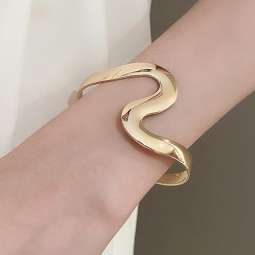 Frodete Arm Cuff Bracelet for Women Gold Upper Arm Jewelry Bangle Cuff Bracelets Starfish Shell Beach Jewelry Trendy Stuff Gifts - color: C3:arm cuff