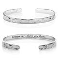 Carviell Bracelet - Gifts for Women – Inspirational, Friendship, Love, Mom, Daughter, Sister, Christian, Graduation, Memorial & Wedding Gifts – 100+ Phrases – Stainless Steel, Gift-Ready - style: MOM'S Gift - Remember... I love you Mom!