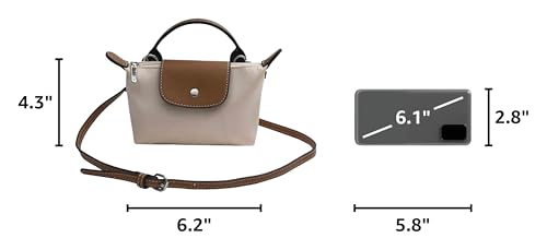 Fashionable and versatile handbag for women, mini shoulder bag, crossbody bag, coin purse, mobile phone bag - color: Off-white