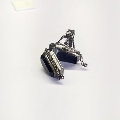 Black Onyx Coffin Poison Ring, Skeleton Coffin Design,Snake Bazel Compartment Poisons Box, Handmade Poisoner Ring, Boho Gift for Her