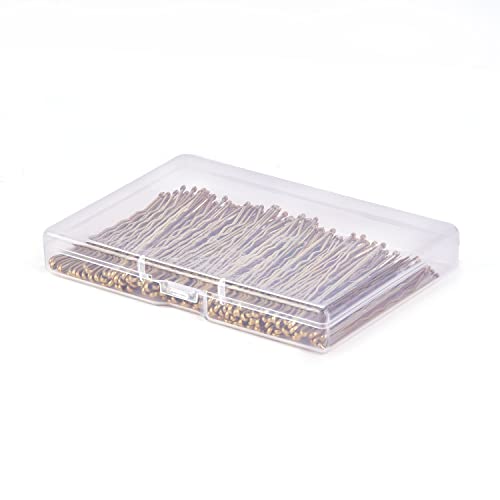 MORGLES 2.75"Long Bobby Pins for Thick Hair, 120PCS Large Bobby Pins Blonde for Women Girls with Box - color: Blonde (2.75inch)