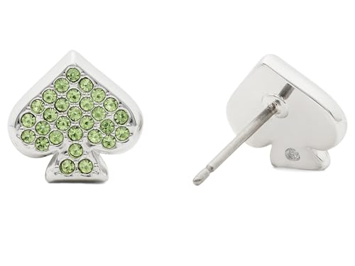 kate spade new york Everyday Spade Studs - color: Green/Silver Pave