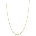 Kooljewelry Womens Classic Rope Chain - 10k Yellow Gold Barely-There Necklace, Thin Lightweight - size: 24 inch, style: 0.9 mm wide