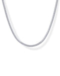 PAVOI 14K Gold Plated Chunky Chain Choker Necklaces for Women | Gold Statement Graduated Link Chain Necklace | Bold Oval Link Barbell Links Paperclip Chains - style: Snake - 3MM