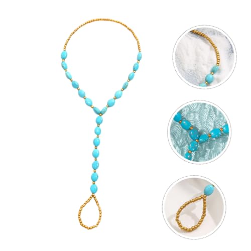 2Pcs Women Beads Anklet Chain Fashion Foot Jewelry for Beach Daily Wear Comfortable Barefoot Sandals with Delicate Workmanship Present for Girlfriend Friends