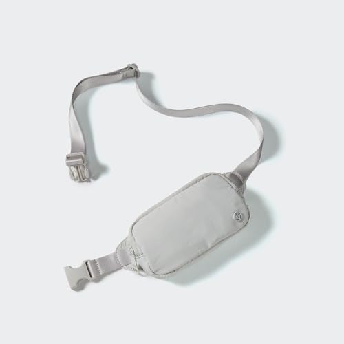 Pander Mini Belt Bag – Ultra Compact, Fits 6.7” Phone, Lipstick, Earbuds, Essentials, Small Crossbody Waist Purse, Pale Grey - color: Pale Grey