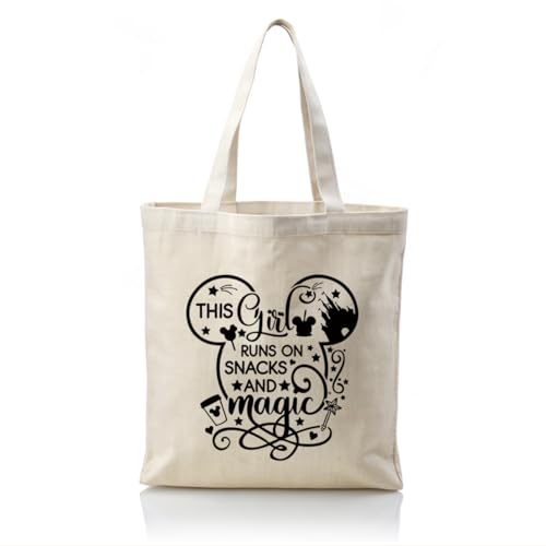 Canvas Tote Bag Aesthetic for Women,Reusable Canvas Cute Shoulder Bag for Grocery, Shopping, Beach & Daily Use - color: Cute Mouse