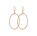 POPLYKE Sterling Silver/Rose Gold/Gold Plated Large Hoop Earrings Circle Dangle Drop Earrings for Women 40 50 60 70 80mm - color: rose gold hoop, size: 40mm