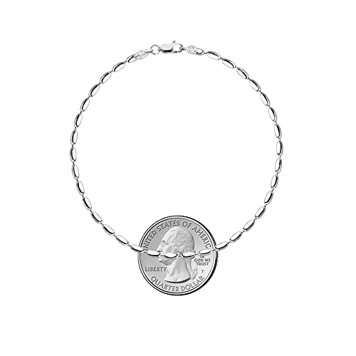 Savlano 925 Sterling Silver Oval Rice Bead Strand Chain Bracelet For Women - Made in Italy Comes Gift Box - style: 3MM