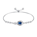 HPQQ Birthstone Bracelet for Women 925 Sterling Silver Infinity Love Jewelry Anniversary Birthday Mothers Day Gifts for Mom Wife Her - color: 12-December-Topaz