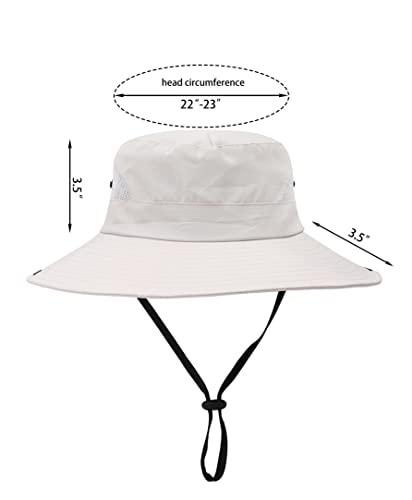 Womens Summer Sun Hat Beach Hat Wide Brim Outdoor UV Protection Hat Foldable Cool Mesh Ponytail Bucket Hat - color: Beige