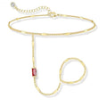 Birthstone Gold Bracelets for Women Trendy 14K Gold Plated Hand Chain Bracelet Stack Stackable Friendship Birthday Bracelets Gifts Christmas Stocking Stuffer for Women - color: 01 January