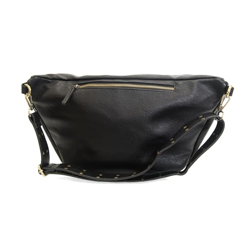 Joy Susan Womens Vegan Leather Mel Large Sling Crossbody Bag - Black - color: Black