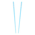 Set of 2 Hair Sticks with 3 Diamonds Chopsticks - Light Blue - color: Light Blue