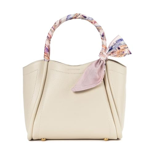QIUTIMIY 4 Pack Purse Scarf Handbags Skinny Twill Hair Scarves Narrow Neck Scarf Band Women Fashion Accessories Bag Charms - color: Style 2-8