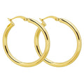 ToHeart Gold Hoop Earrings for Women Twist Hoop Earrings Gold Plated - style: Hoop Earrings B