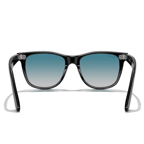 MERRY'S Classic Square Shape Polarized Sunglasses for Womens Mens Retro Designer UV400 Sun Glasses S6140 - color: Black Frame/Green Gradient Lens