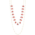 BULINLIN Layered Long Necklaces for Women Long Beaded Chain Necklace CostumeJewelry Mothers Day Gifts for Mom - color: Red