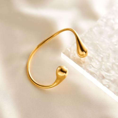 Gold Arm Cuff for Women,Arm Cuff Upper Arm Bracelet Jewelry Minimalist Armband ArmCuffs Bangle Bracelets Summer Beach Accessories - color: Gold