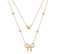 KSF Gold Lariat Necklace for Women Y Shaped Layered CZ Drop Chain | Y shaped necklace; Layered CZ detail; Long lariat style; Gift for her - color: Gold-15