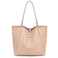 TANTOMI Tote Bag for Women Vegan Leather Purses and Handbags Ladies Waterproof Big Shoulder Bag for Travel - color: A-dark Pink