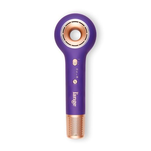 L'ANGE HAIR Axia HaloRing Ionic Hair Dryer | High Speed Professional Blow Dryer for Smooth, Frizz-Free Styles | Lightweight Brushless Motor with Concentrator & Wall Mount | 4 Heat Settings | Purple - color: Purple