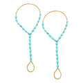 2Pcs Women Beads Anklet Chain Fashion Foot Jewelry for Beach Daily Wear Comfortable Barefoot Sandals with Delicate Workmanship Present for Girlfriend Friends