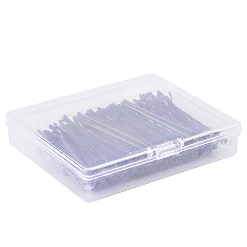 MORGLES 2 Inches Brown Bobby Pins Bulk, 120PCS Brown Hair Pins with Box for Women Girls - color: Brown（2inch)